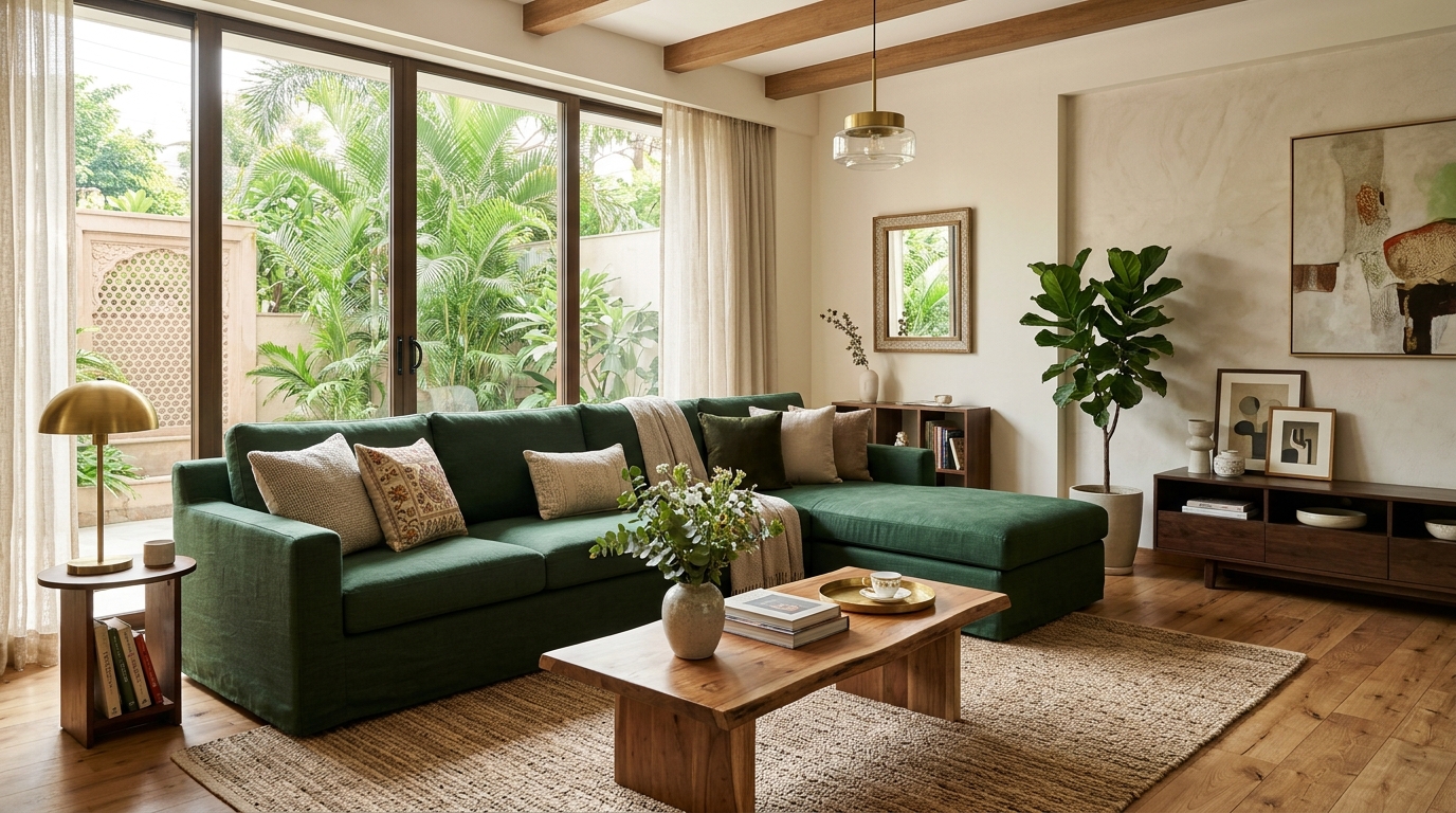 L-shape sectional couch cover